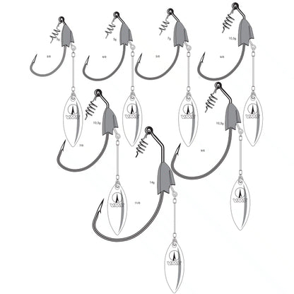 VMC H Mystic Bladed Swimbait 7346BS - Pack